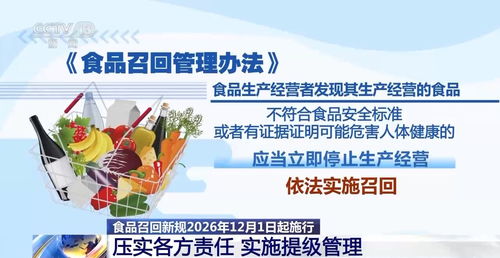 食品召回新規(guī)12月1日起施行 時(shí)限壓縮、懲戒升級(jí)，為舌尖安全再上“緊箍咒”